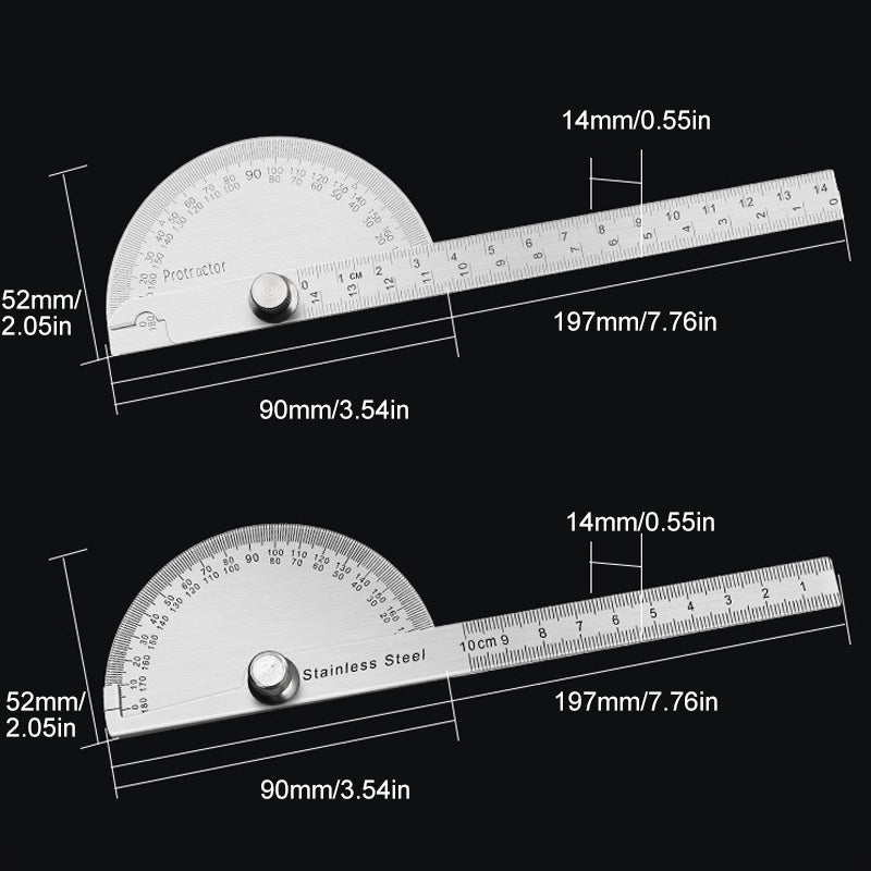 Stainless Steel Protractor Angle Finder
