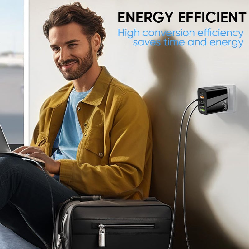 Multi Port Adaptor 65W Fast Charger - UK Standard