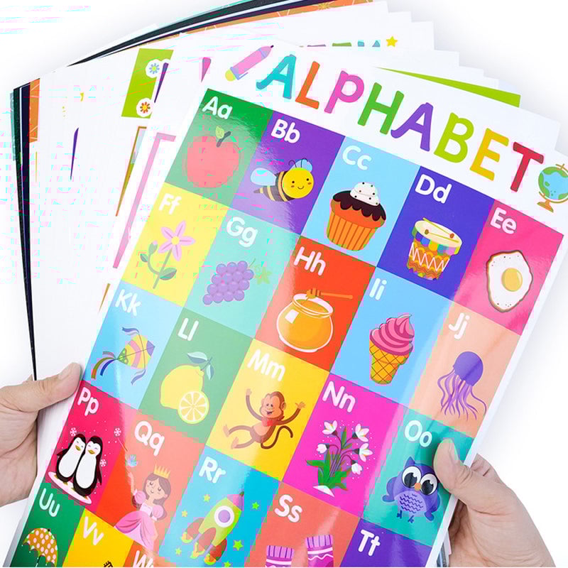 Colorful Educational Posters（18PCS/SET ）