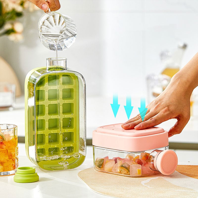 Straw Cup Ice Maker Bottle