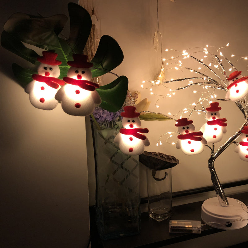Snowman Christmas Tree LED Garland String Light