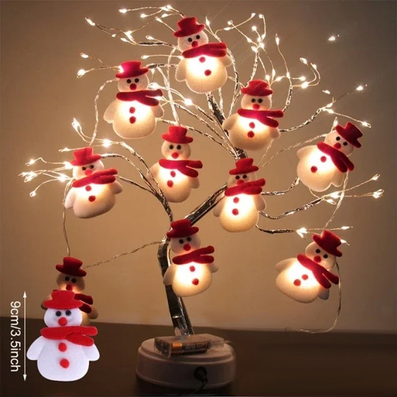 Snowman Christmas Tree LED Garland String Light