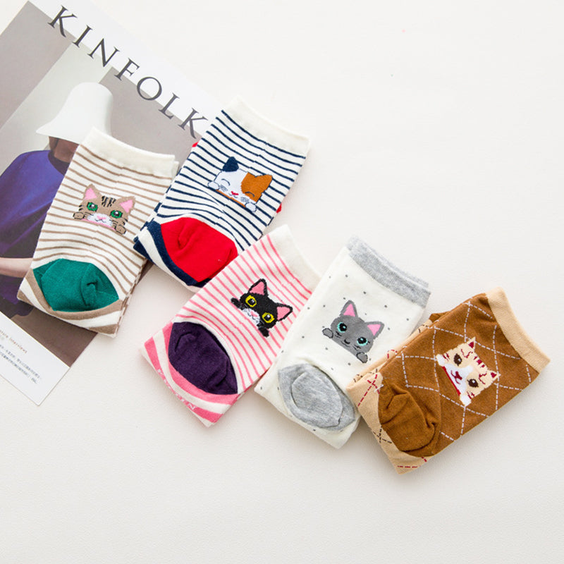 Socks with Cat Ears (10pairs)