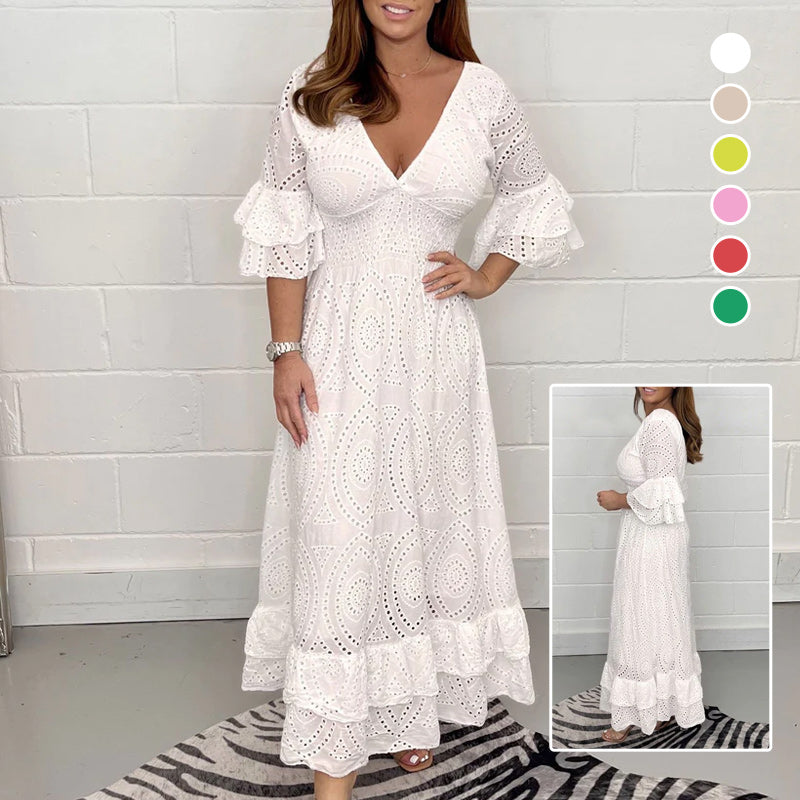 💕Loose High Waist Embroidered Dress💕
