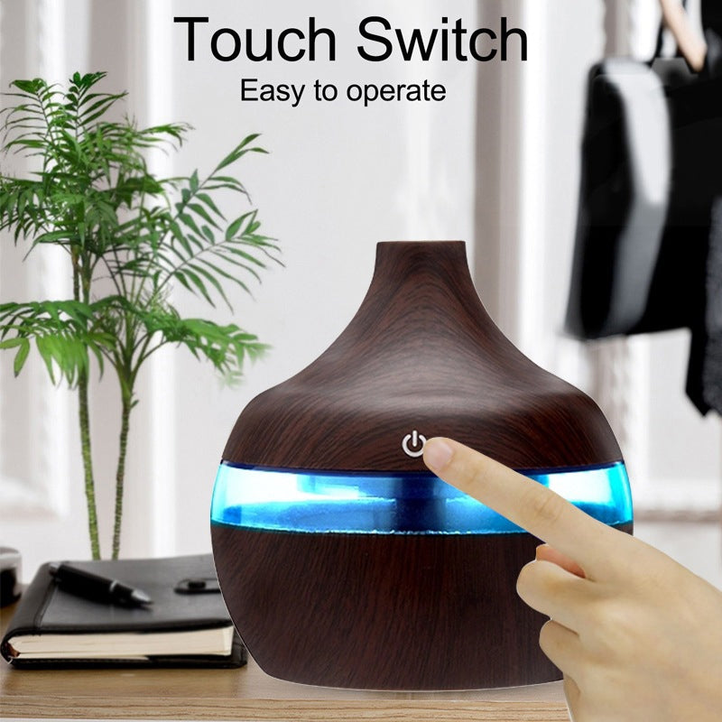 300ML Home Wood Grain Humidifier