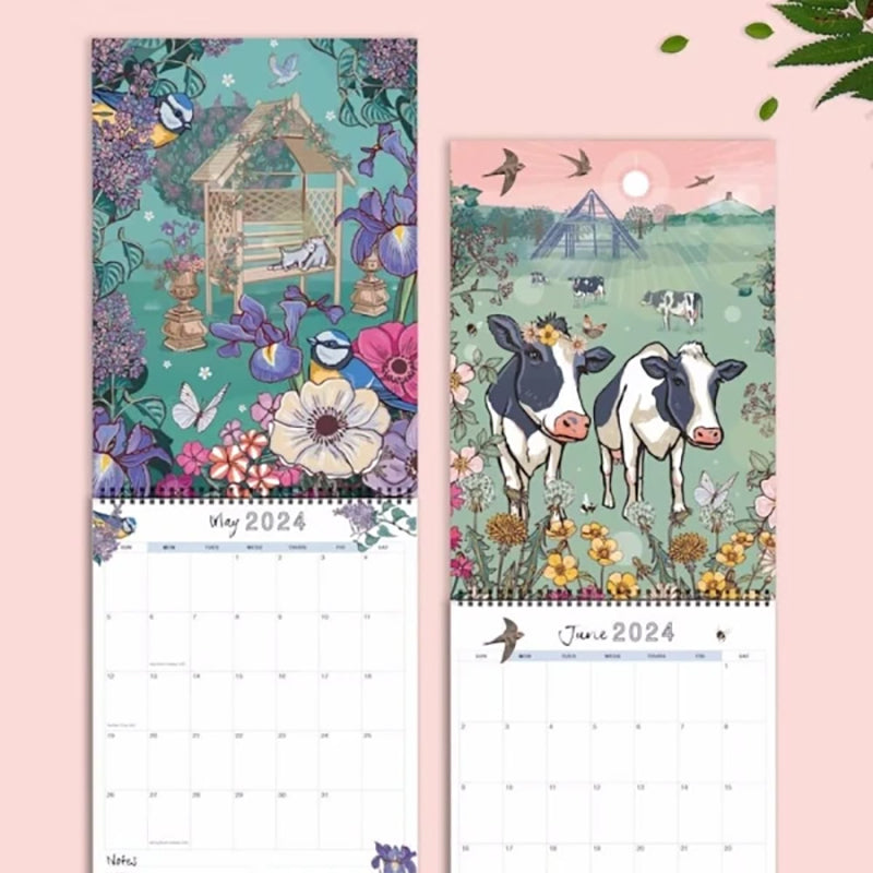 🗓️2024 Nature and Wildlife Art Wall Calendar🗓️