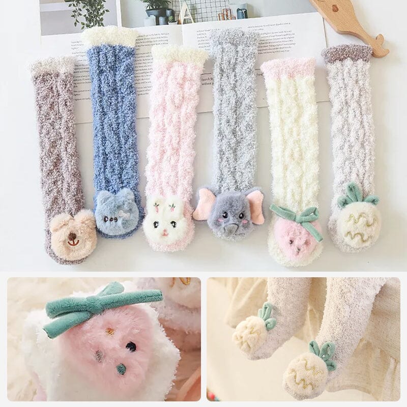 Baby Coral Fleece Knee Socks