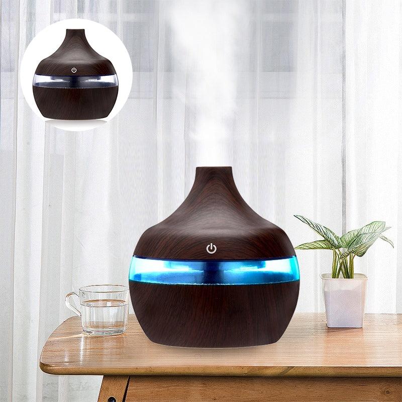 300ML Home Wood Grain Humidifier