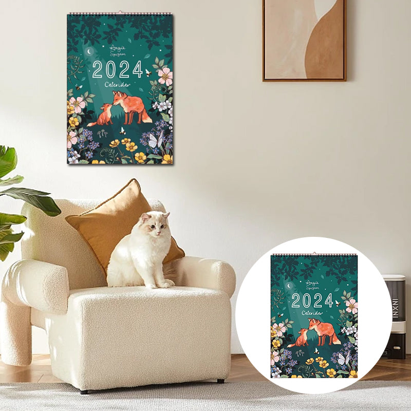 🗓️2024 Nature and Wildlife Art Wall Calendar🗓️