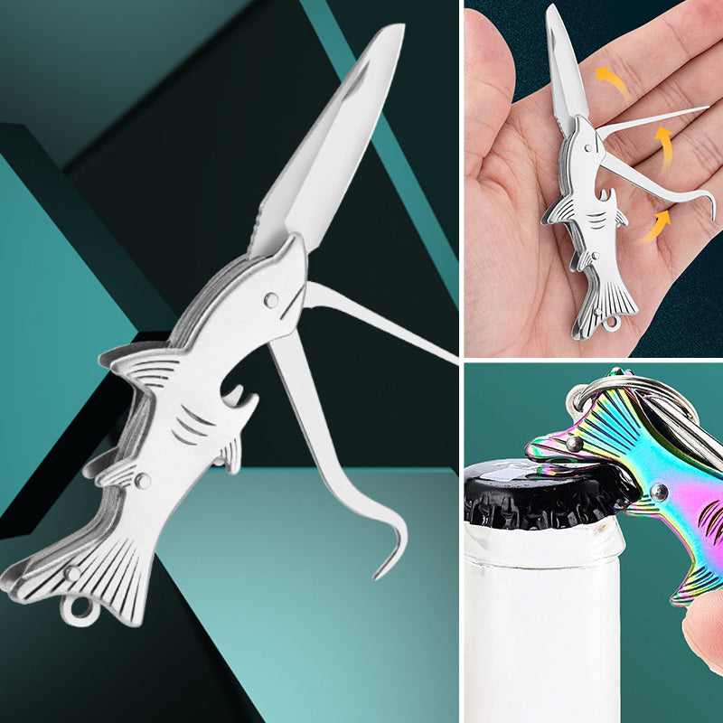 4 in 1 Folding Keychain Knife